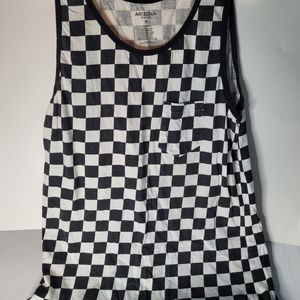 Men's Medium Checkerboard Tank Top